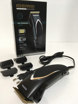 Профессиональная машинка для стрижки волос Gemei GM-809 9W Надежная и качественн. . фото 2