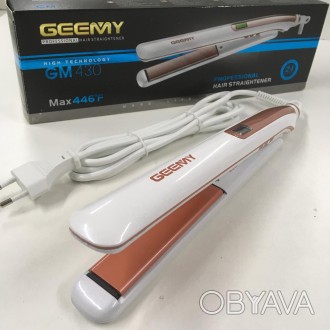 Утюжок для выпрямления волос Gemei Gm-430 с LCD дисплеем Мах230 градусов
Стильны. . фото 1