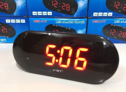 Настольные часы от сети VST-717 (80 шт/ящ) Страна производитель: Китай; Тип часо. . фото 7