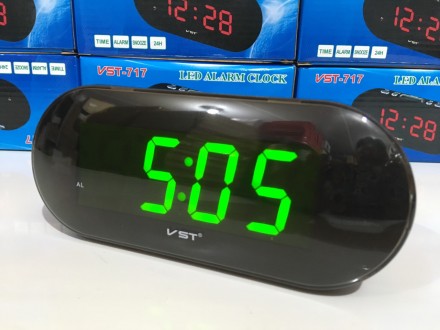 Настольные часы от сети VST-717 (80 шт/ящ) Страна производитель: Китай; Тип часо. . фото 6