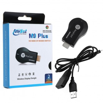 Медиаплеер ресивер AnyCast M9 Plus TV Stick - это компактный HDMI адаптер для те. . фото 7