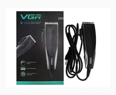 Профессиональная машинка для стрижки волос VGR V-033 - Компактная машинка для ст. . фото 4
