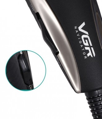 Профессиональная машинка для стрижки волос VGR V-033 - Компактная машинка для ст. . фото 6