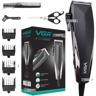 Профессиональная машинка для стрижки волос VGR V-033 - Компактная машинка для ст. . фото 2