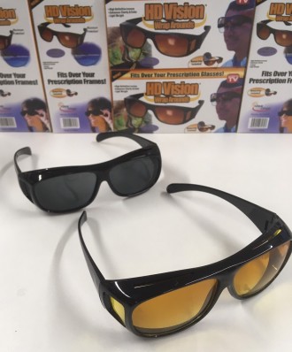 Антибликовые очки для водителей HD Vision Wrap Arounds
Набор антибликовых очков . . фото 4