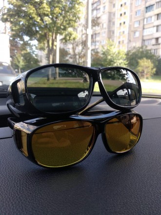 Антибликовые очки для водителей HD Vision Wrap Arounds
Набор антибликовых очков . . фото 7
