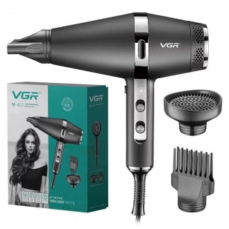 Профессиональный фен для укладки волос VGR - это стильный и профессиональный фен. . фото 2