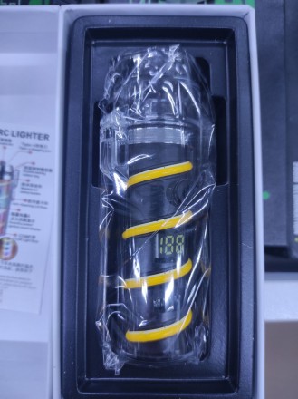 Зажигалка электроимпульсная с фонариком, компасом и зарядкой от USB . . фото 3