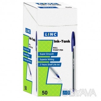 Ручка кульк/масл "Ink Tank" синя 0,6 мм "LINC". . фото 1