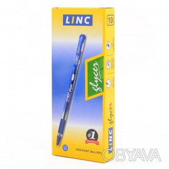 Ручка кульк/масл "Trisys" синя 0,7 мм "LINC". . фото 1