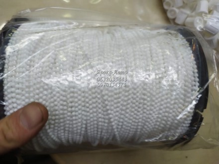 Ланцюжок для тканинних ролет білий Besta Standart (250m) 000046858. . фото 3