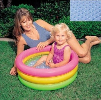 Популярный надувной бассейн, 3 цветных кольца
Бассейн Intex «Радуга» предназначе. . фото 3