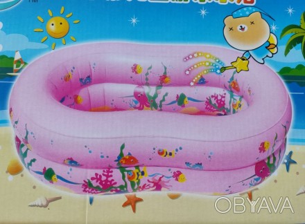 Надувна ванночка СІНЯ і РОЗОВАЯ 
Надувна ванночка - це перш за все комфорт дитин. . фото 1