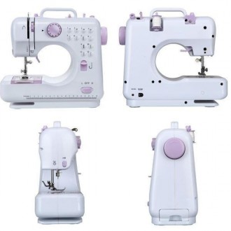 Портативная швейная машинка FHSM-505A шьет 12 типами строчек, которые Вы можете . . фото 4