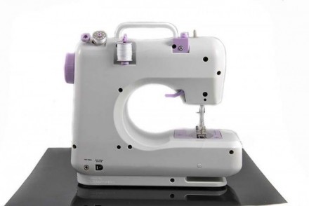 Портативная швейная машинка FHSM-505A шьет 12 типами строчек, которые Вы можете . . фото 6