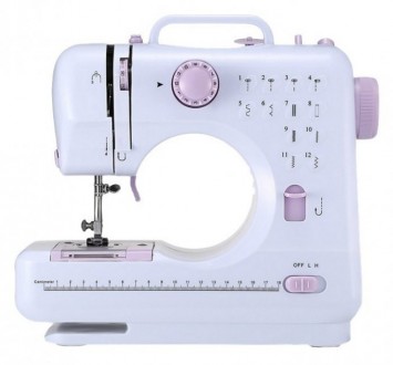 Портативная швейная машинка FHSM-505A шьет 12 типами строчек, которые Вы можете . . фото 3