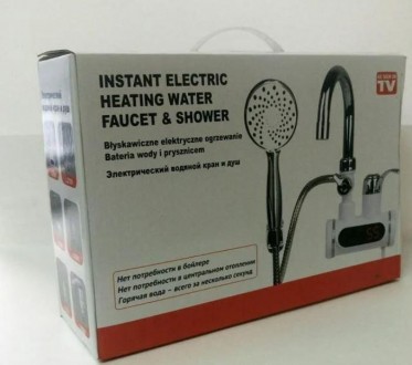 Проточный водонагреватель-душ Instant Electric Heating Water Faucet & Shower - э. . фото 4