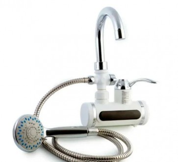 Проточный водонагреватель-душ Instant Electric Heating Water Faucet & Shower - э. . фото 2