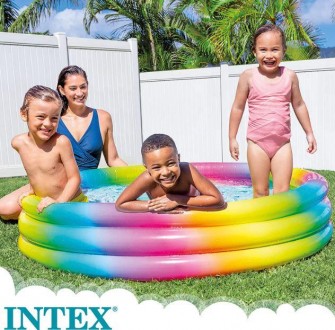 Дитячий надувний басейн «Геометрія» від відомої торгової марки Intex — ідеальний. . фото 2