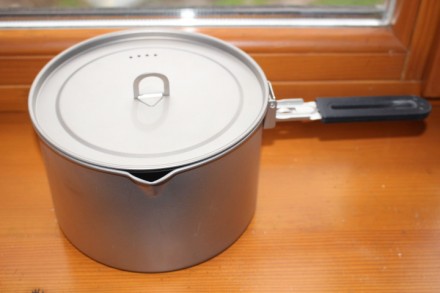 
Титановый котелок 2.8 литра + сковородка 1.1 литра
Бренд: Lixada 
Материал: Тит. . фото 11