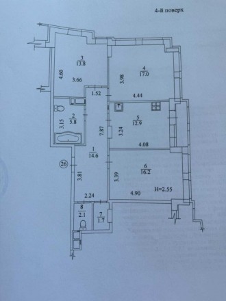 8148-ИП Продам 3 комнатную квартиру 86м2  в новострое ЖК Меридиан на Северной Са. . фото 5