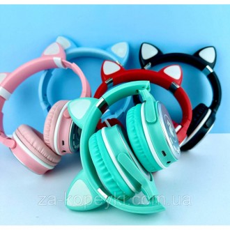 Оригінальні бездротові навушники Cat Ear SP-25 – це гарні стоячі вушка з підсвіч. . фото 7