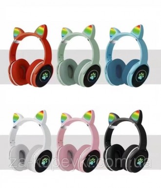 Оригінальні бездротові навушники Cat Ear SP-25 – це гарні стоячі вушка з підсвіч. . фото 4
