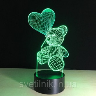 
Подарунки на 8 березня
Кожен 3D Світильник має 16 кольорів підсвічування. 
Упра. . фото 4