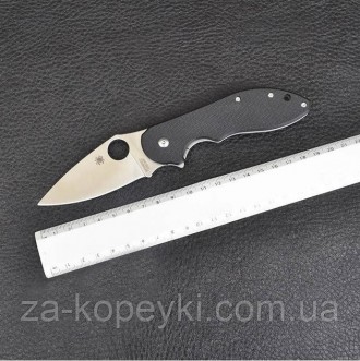 Нож складной Spyderco Domino G-10
Характеристики:
	Сталь: 440C
	Материал рукояти. . фото 4