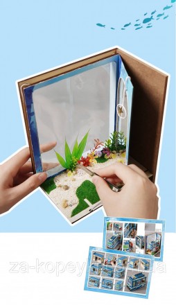Book Nook Ocean Room
Дерев'яний куточок своїми руками: створіть мініатюрний підв. . фото 3