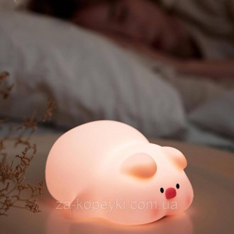 Новинка! Розовая свинка!
Прекрасный силиконовый аккумуляторный ночник в виде спя. . фото 6