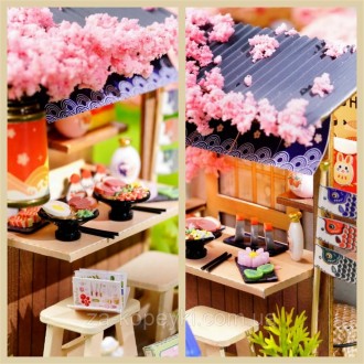 Конструктор 3D DIY Магазин локшини Сакура DIYSakura noodles shop
Румбокс - це 3D. . фото 4