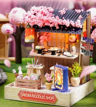 Конструктор 3D DIY Магазин локшини Сакура DIYSakura noodles shop
Румбокс - це 3D. . фото 2