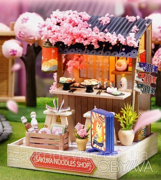 Конструктор 3D DIY Магазин локшини Сакура DIYSakura noodles shop
Румбокс - це 3D. . фото 1