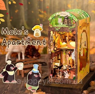 Book Nooks Moles Apartment изготовлен в стиле волшебного мира и называется "Квар. . фото 5