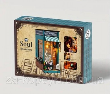 Book Nook Soul Bookstore DIY
Представляємо набір для створення книжкового куточк. . фото 7
