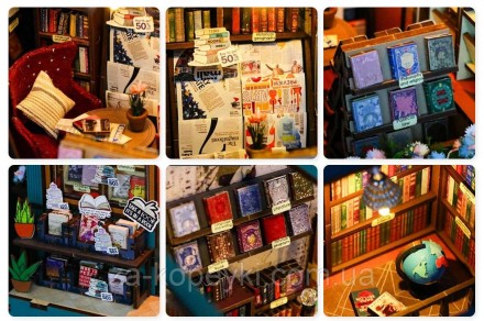 Book Nook Soul Bookstore DIY
Представляємо набір для створення книжкового куточк. . фото 8