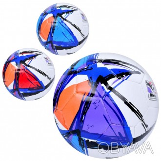 М'яч футбольний MS 3842 (30шт) розмiр 5, TPE, 400-420г, ламiнований, 3кольори, в. . фото 1
