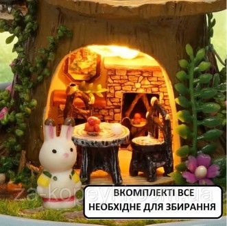 Ляльковий будинок Cute Room Forest Fantasy: створіть казкову мініатюру своїми ру. . фото 10