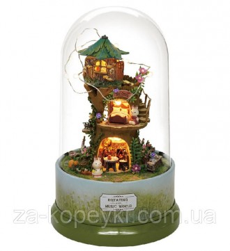 Ляльковий будинок Cute Room Forest Fantasy: створіть казкову мініатюру своїми ру. . фото 3