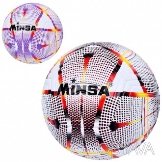 М'яч футбольний MS 3844 (30шт) розмiр 5, TPE, 400-420г, ламiнований, 2кольори, в. . фото 1