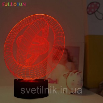 
Видео-обзор, есть в описании
Каждый 3D Светильник имеет 16 цветов подсветки. 
У. . фото 3