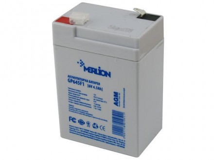 Аккумулятор для ИБП Merlion 6 V 4.5 Ah (GP645F1) AGM. Киев. фото 1 Аккумулятор для ИБП Merlion 6 V 4.5 Ah (GP645F1) AGM. Киев. фото 1