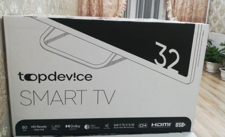 Продам телевизор TopDevice TV 32" SMART, HD 720p, Smart TV WildRed, цвет че. . фото 3