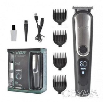 Машинка для стриження волосся акумуляторна підзарядка від USB VGR V-105 40 шт 66. . фото 1