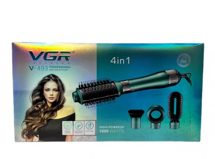 Фен-щітка для волосся Hot Air Styler VGR V-493 20 шт 6661 У ящику 20 шт. Мінімал. . фото 2