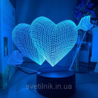 
Подарок на 14 февраля
Каждый 3D Светильник имеет 16 цветов подсветки. 
Управлен. . фото 8
