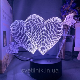 
Подарок на 14 февраля
Каждый 3D Светильник имеет 16 цветов подсветки. 
Управлен. . фото 10