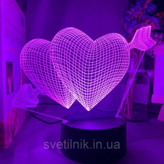 
Подарок на 14 февраля
Каждый 3D Светильник имеет 16 цветов подсветки. 
Управлен. . фото 4