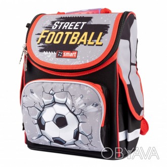 Рюкзак шкільний каркасний Smart PG-11 Football. . фото 1